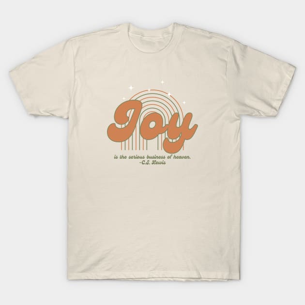 JOY! T-Shirt by Little Fishes Catholic Tees
